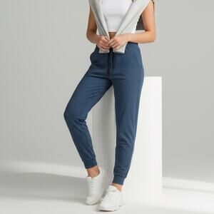 Lululemon Dance Studio Jogger Women's Sz 4 Blue Twill Drawstring Luxtreme